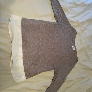Old Navy Heathered Gray Long Sleeve Top